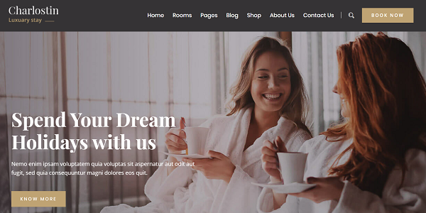 Charlostin - Hotel & Resort Booking WordPress
