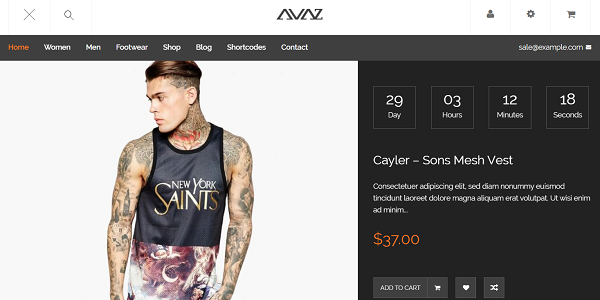 Avaz - Fashion WooCommerce Wordpress Theme