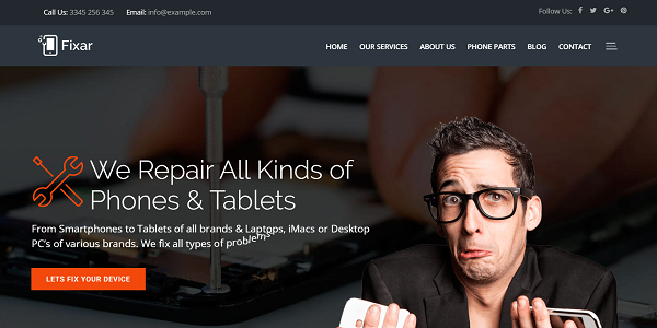 Fixar - Phone & Computer Repair Theme