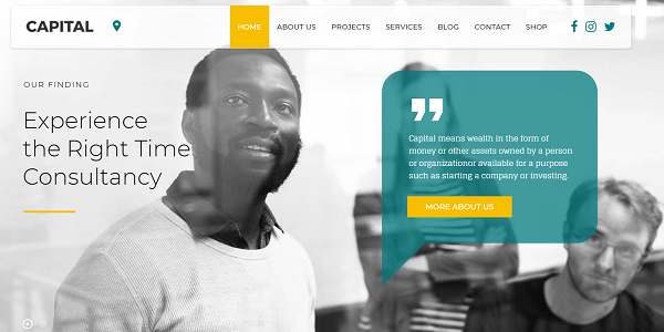Capital - Multi Purpose Business WordPress Theme